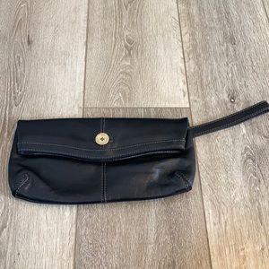 Ted Baker Black Leather Clutch